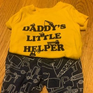 Carters “Daddy’s Little Helper” outfit set!